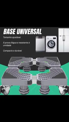 BASE COM RODINHAS P/ MAQUINA DE LAVAR - PRODUTO MECÂNICO