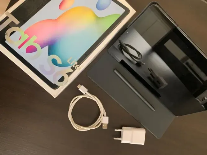 tablet samsung tab s6 lite 64gb com Caneta S-Pen, Capa e Carregador