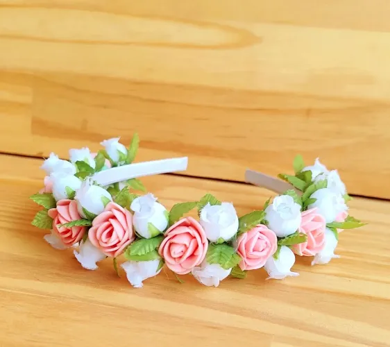 Coroa de Flores e tiaras de flores para festas e casamentos 