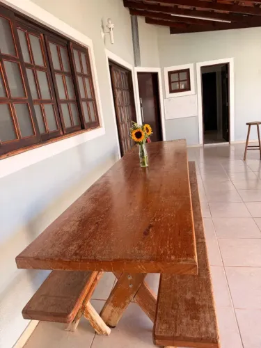 Mesa madeira maciça 3 metros por 0.80 