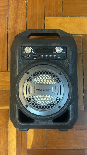 Caixa De Som 6 Em 1 Bluetooth 40w Rms Multilaser Bivolt - Sp256 Preto 110v/220v (bivolt)