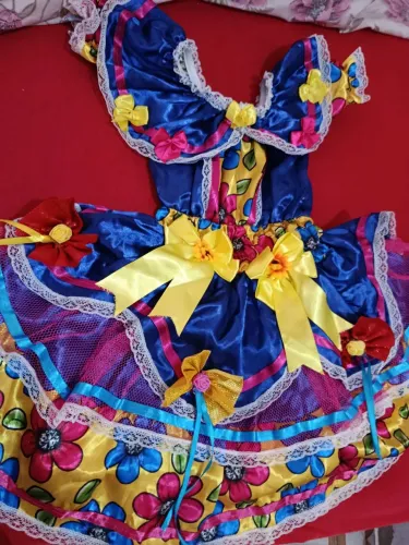 Vestido junino infantil 