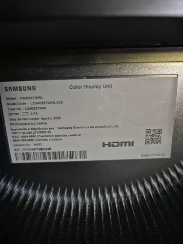 Monitor gamer curvo samsung odissey 34" tela ultrawide