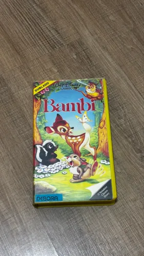 vhs bambi walt disney clássicos dublado