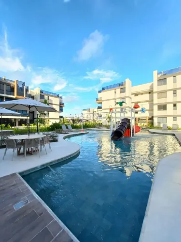 Venda apartamento MOBILIADO 02 suites no Cais Eco Residência Muro alto