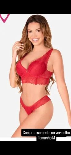 Vendo conjunto de sutiam vermelho novo no pacote