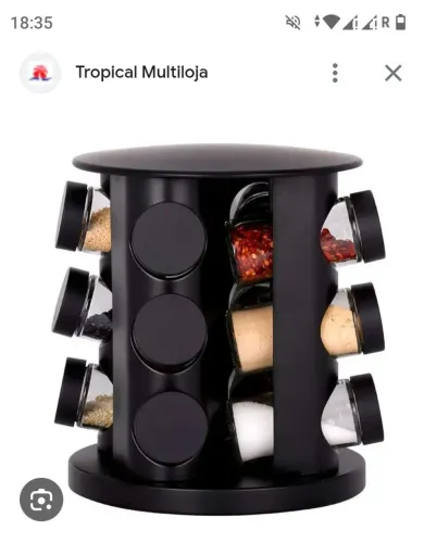 Vendo esse porta tempero giratório novinho