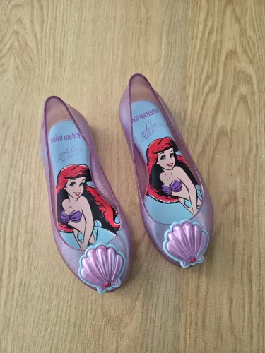 sapatilha mini melissa ariel lilás 26/27