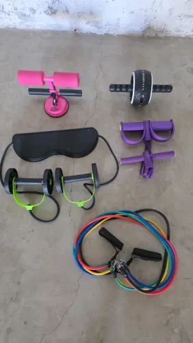 Kit treino funcional / academia em casa pouco usado