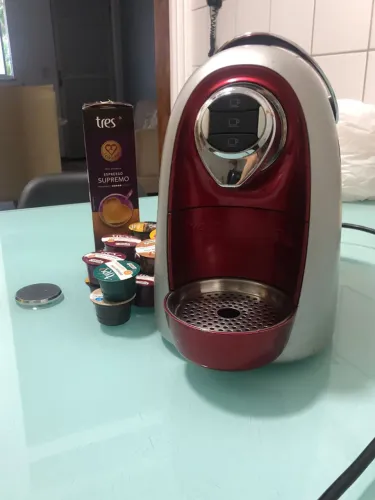 Cafeteira de Espresso 3 Corações + Cápsula de retrolavagem