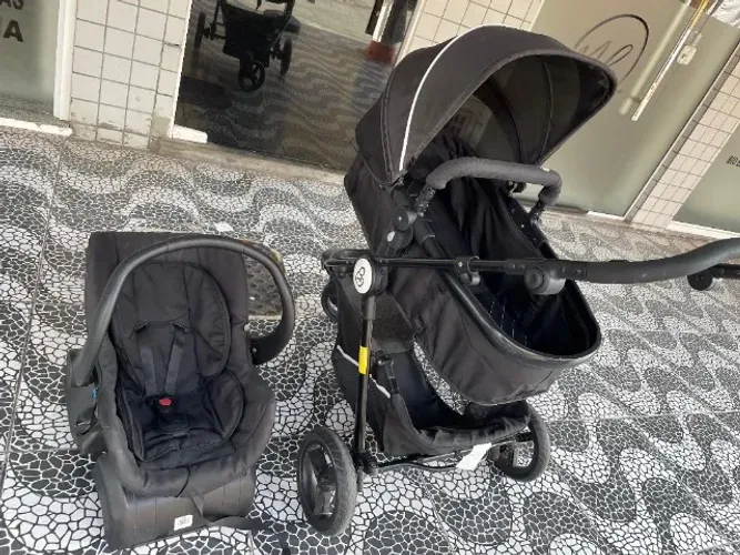 Carrinho de Bebê Moisés - Galzerano 1055 Golden 3 Rodas + Bebe conforto