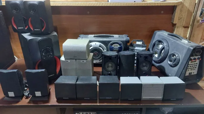 Caixas de som home theater lote