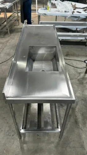 Pia Inox 1,50m Cuba Grande Uso Industrial