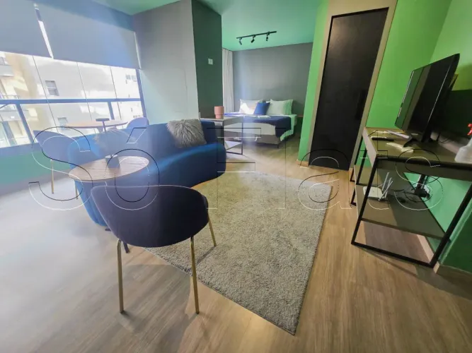 Residencial Roof Garden, apto disponível para locação contendo 40m², 01 dormitório e 01 va