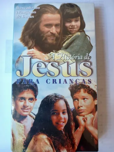 Fita VHS "A história de Jesus para crianças", baseado no Evangelho de Lucas