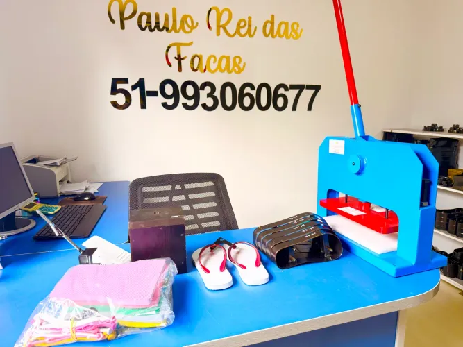 Máquina completa de fazer chinelo renda extra pesa já seu orçamento 