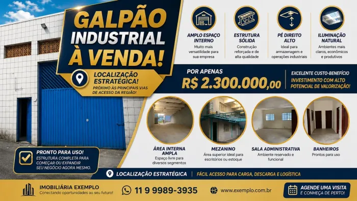 Vende-se este galpão direito com proprietário