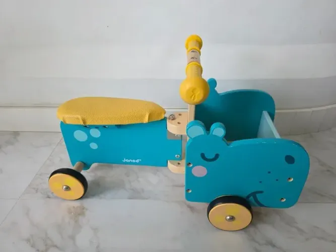 Andador Infantil Hipopótamo Madeira Janod