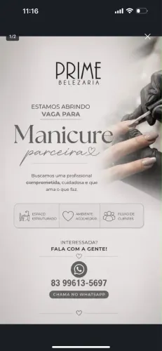 Vaga de manicure