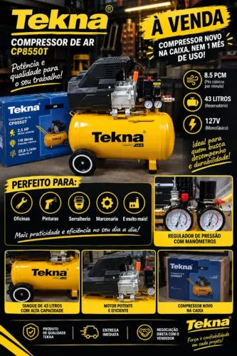 Compressor novo na caixa.