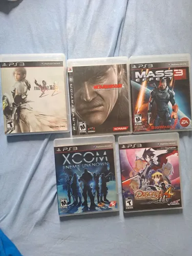 Metal gear solid 4, FFXIII-2, XCOM, Mass effect 3 e disgaea 4