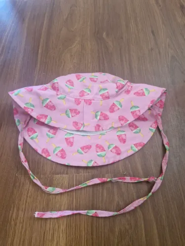 Chapéu de Praia com proteção UV Rosa Infantil 