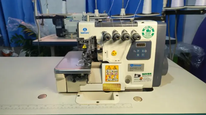 Máquina Interlock Eletrônica Sansei SA-M798D - Excelente Estado