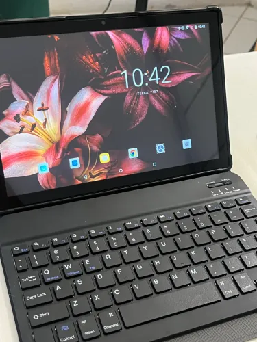 Tablet Android + Capa com Teclado + Mouse Sem Fio