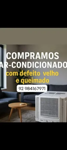 Compro ar condicionado com defeito e queimado,vou buscar sua casa ?