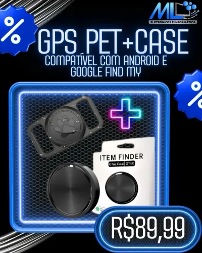 Mini Rastreador GPS Pet + Capinha Case Coleira Google Find My Android?