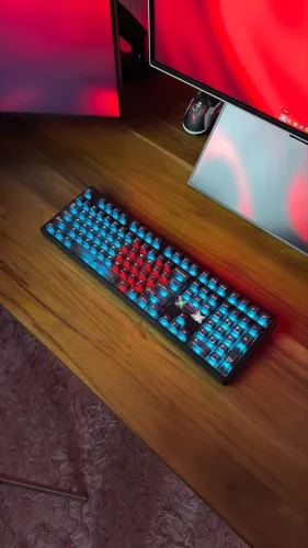 EPOMAKER x AULA F108 Pro V2 - Preto - Switches Silent Cotton Candy