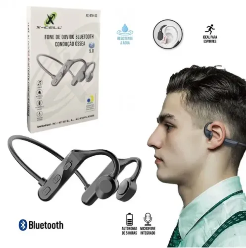 Fone Bluetooth Condução Óssea X-Cell
