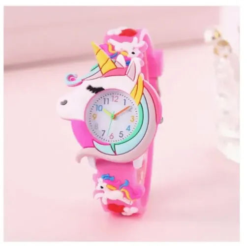 relógio infantil unicórnio pink. lindo. novo!