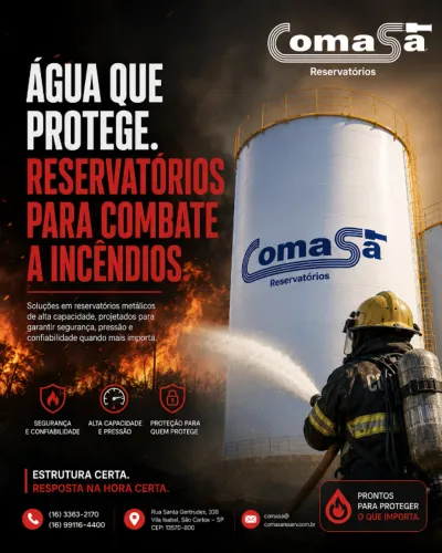 Reservatórios Metálicos 5.000 a 200.000 Litros | Comasa