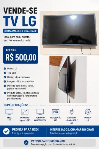 Televisão LG 32 polegadas
