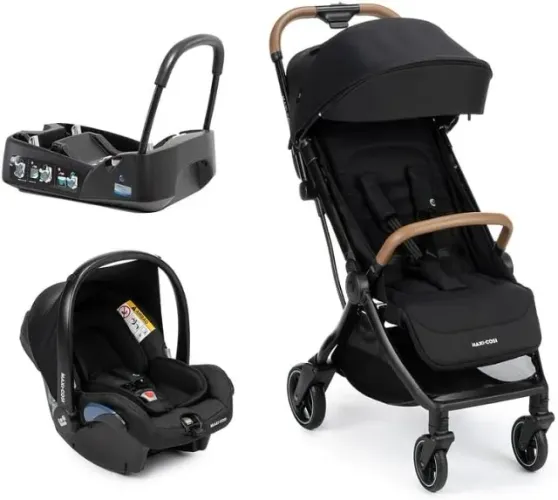 Carrinho de bebê de passeio travel system Maxi-Cosi Eva TS TRIO essential black - Usado