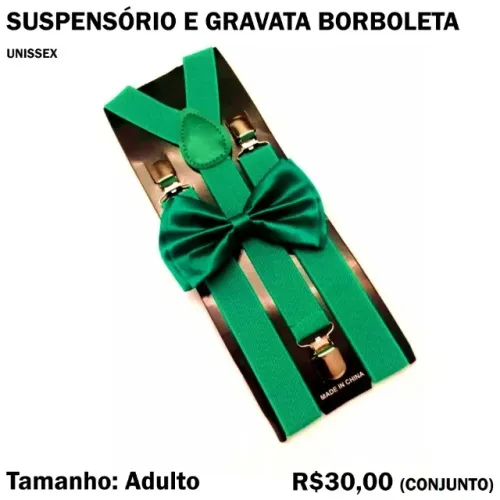 Suspensório com Gravata Adulto