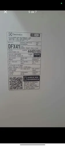Geladeira Electrolux Frost Free 371L Turbo Congelamento Duplex Cor Inox (DFX41)