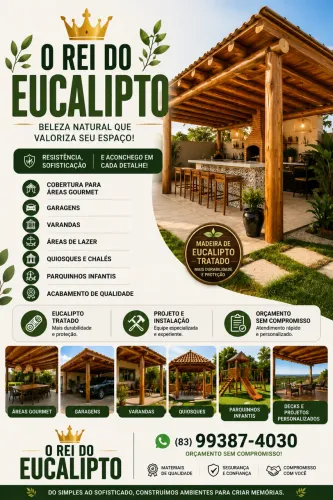Tudo em eucalipto 