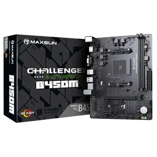 Placa Mãe AM4 Maxsun B450M MS-Challenger