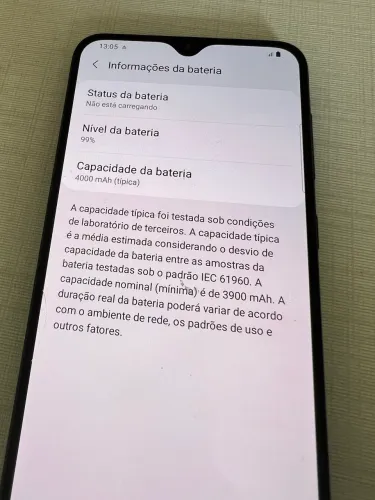 SAMSUNG A30 s Nível de bateria 99%