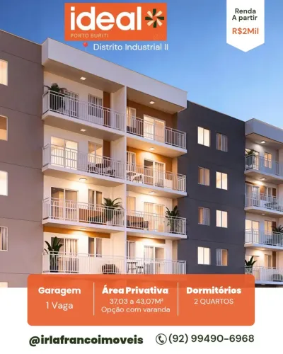 IF - Perto do seu trabalho no Distrito Industrial 2, o Ideal + Porto Buriti é o descanso e