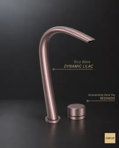 Bica M Wave Dynamic Lilac 1791.LV106.MT + Acionamento Redondo Lilac 4991.LV104.MT