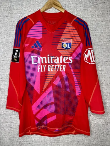 camisa adidas olympique lyonnais modelo jogador goleiro lucas perri autografada lyon