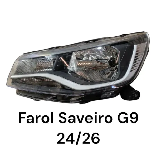 Farol Foco Simples, Esquerdo Saveiro G9 24/26