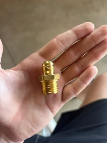 ADAPTADOR DE LATÃO PARA LINHA DE GÁS 