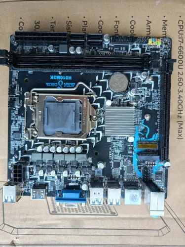 placa-mãe Aitek Delta H510M2K está nova mas sem o espelho