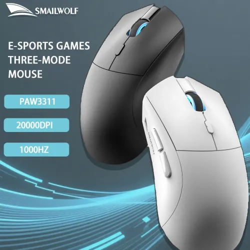 Mouse Gamer Sem Fio Smailwolf RS7 20000 DPI Tri-Mode - NOVO