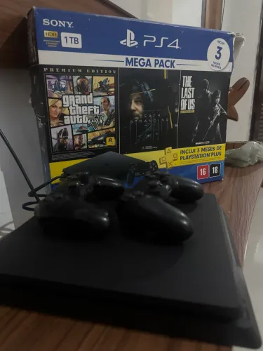 Ps4 semi novo 1 tb nunca aberto 