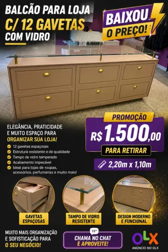 ? BALCÃO EXPOSITOR PARA LOJA - PROMOÇÃO! ?